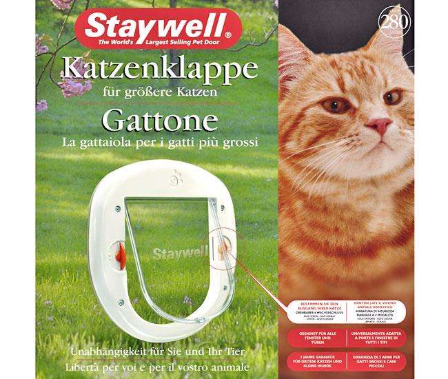 Karlie Staywell 280 Katzenklappe - Weiß, Groß