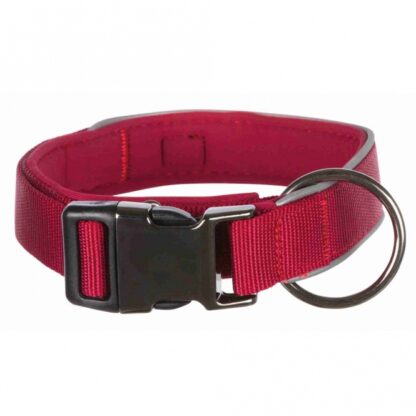 Trixie Experience Halsband, extra breit - weinrot L-XL