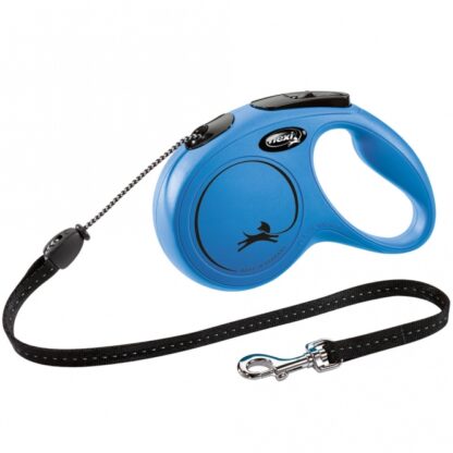 FLEXI Rollleine New CLASSIC Seil - 5m, bis 20kg Blau