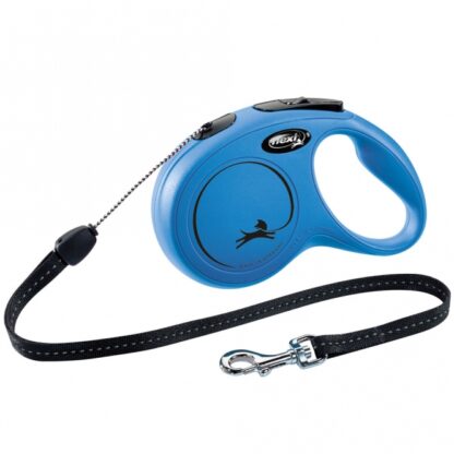 FLEXI Rollleine New CLASSIC Seil - 8m, bis 12kg Blau