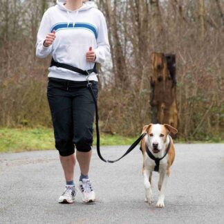 Trixie Bauchgurt mit Leine für mittelgroße und große Hunde 75-120 cm