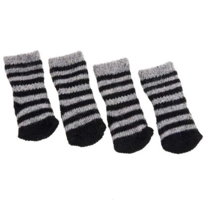 Karlie Doggy Socks Hundesocken 4er Set - Schwarz/Grau M