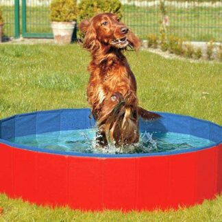 Karlie DOGGY POOL der Swimmingpool für Hunde - Rot-Blau 80 cm