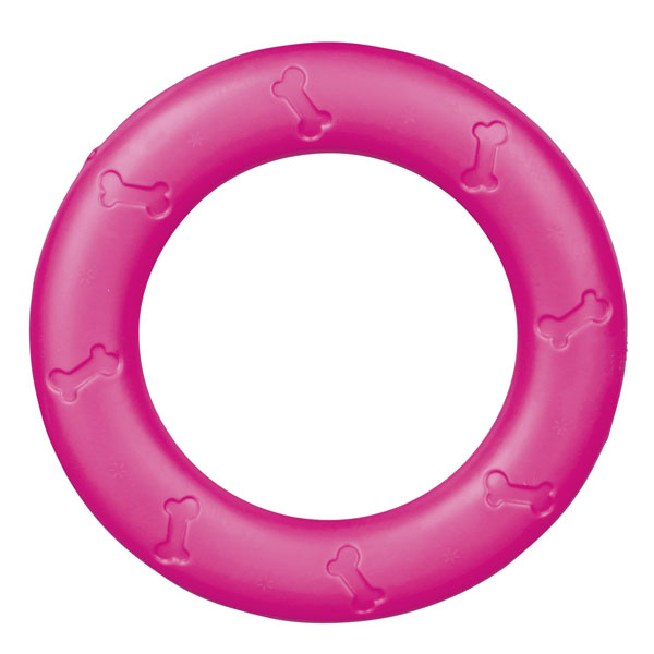 Trixie schwimmfähiger TPR Ring, pink - 17 cm