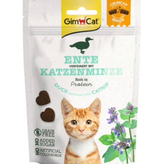 GimCat Crunchy Snacks Ente mit Katzenminze 50 g