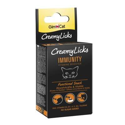 GimCat CreamyLicks Immunity Abwehrkräfte & Vitalität 7x5g