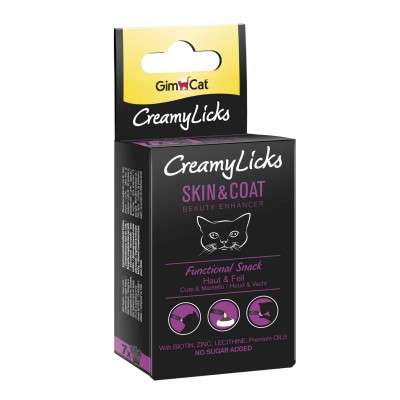 GimCat CreamyLicks Skin & Coat Haut & Fell 7x5g