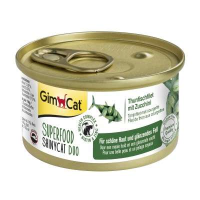 GimCat Superfood ShinyCat Duo Thunfischfilet mit Zucchini 70 g