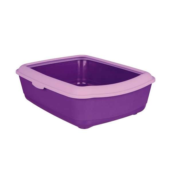 Trixie Katzentoilette Classic mit Rand - Violett/Flieder