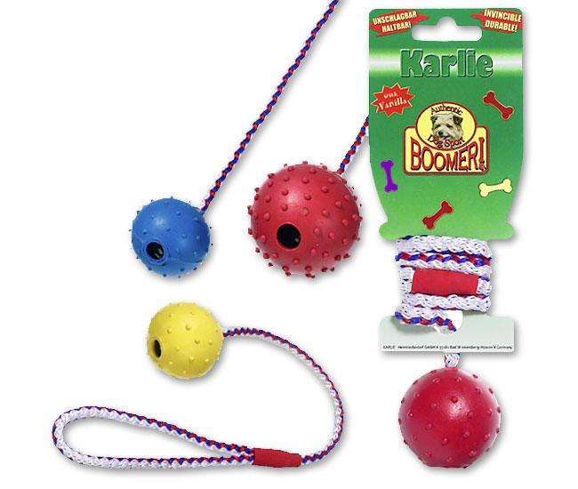 Karlie BOOMER Spielball mit Glocke und Seil 5 cm