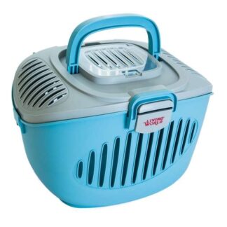 Living World Paws2Go Kleintierbox hellblau/grau