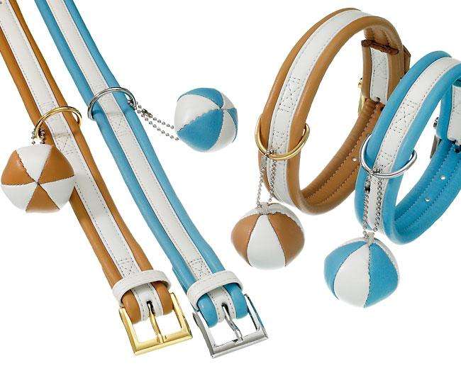 Karlie COTTAGE LINE Halsband - Blau-Weiß 30 cm