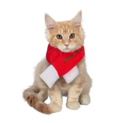 Trixie Xmas Fleece-Schal für Hunde/Katzen M (67cm)