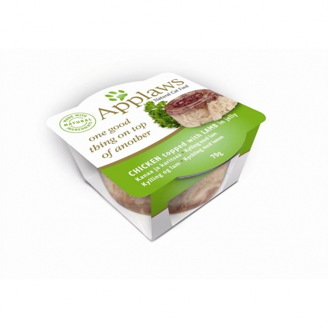 Applaws Schale Layer Huhn & Lamm in Gelee 70g