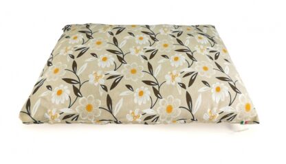 CARBONE Hundekissen Sacco, 70 x 100 cm Blumen-braun