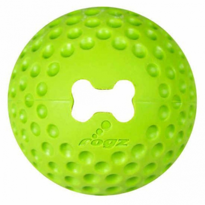 ROGZ GUMZ Hundeball, 7,8 cm - befüllbar grün