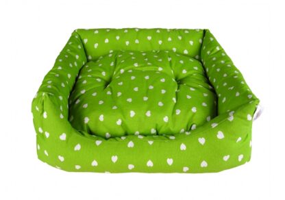 CARBONE Hundebett Domino, 65 x 80 cm Blumen-blau