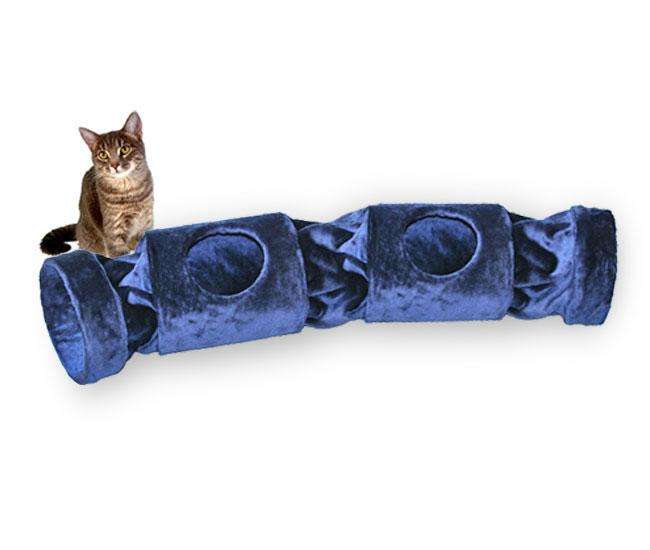 Pet-Star Katzentunnel SUNNY, 130 cm Blau