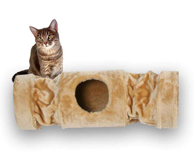 Pet-Star Katzentunnel MELLY, 90 cm Beige