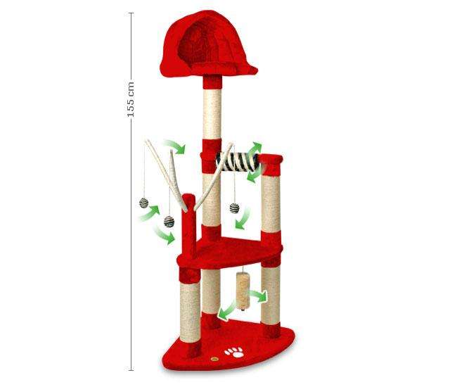 Pet-Star Kratzbaum MILLY Rot