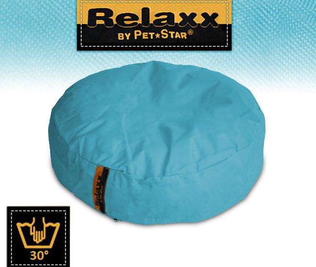 Pet-Star RELAXX Kissen - Rund, 70 cm Hellblau