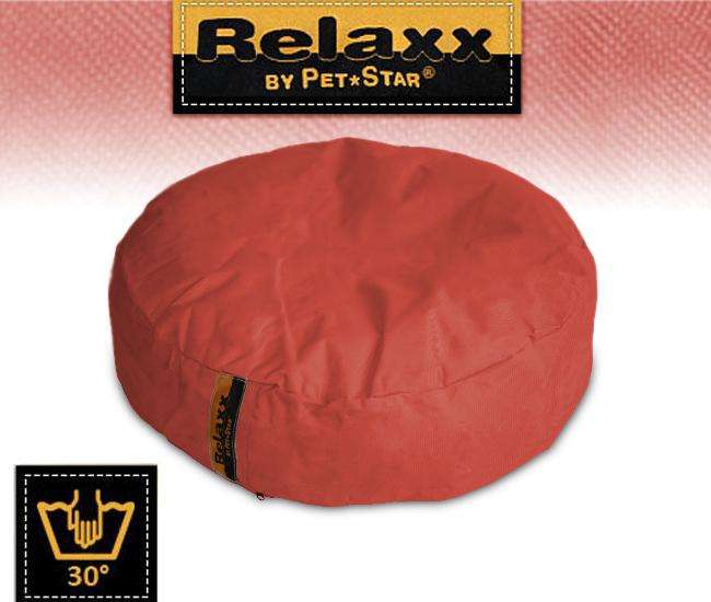 Pet-Star RELAXX Kissen - Rund, 70 cm Rot