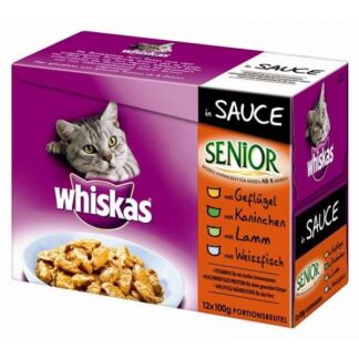 Whiskas Senior 12er-MP - Leckere Vielfalt in Sauce 12 x 100 g